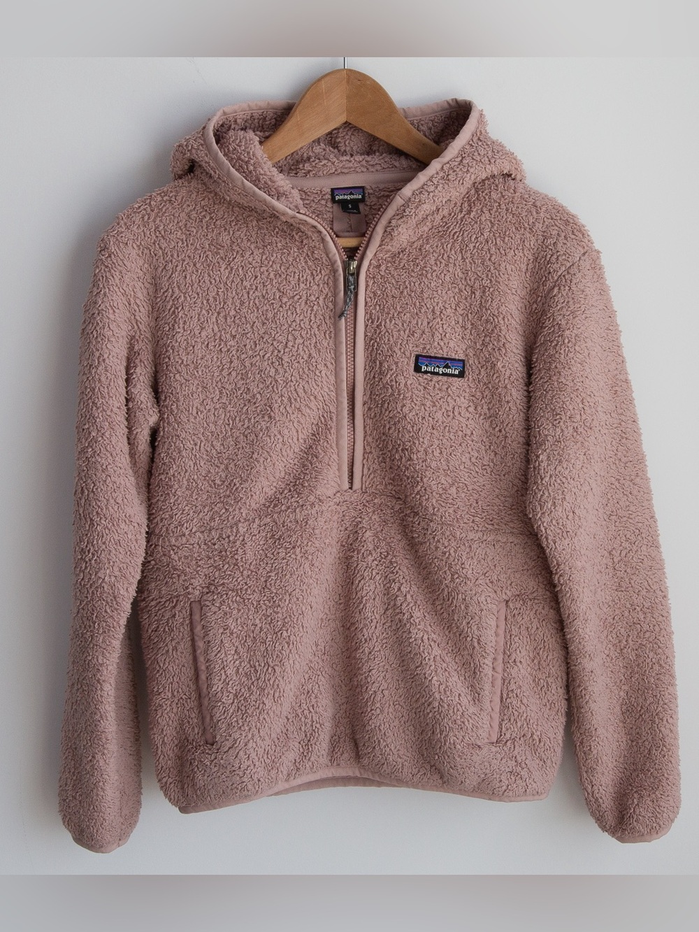 Patagonia Los Gatos Hooded Fleece Pullover Hazy Purple Pink Small